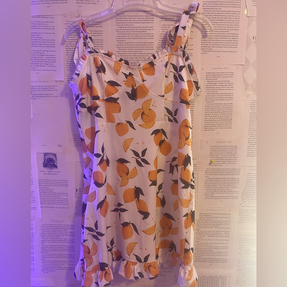 Yellow lemon dress